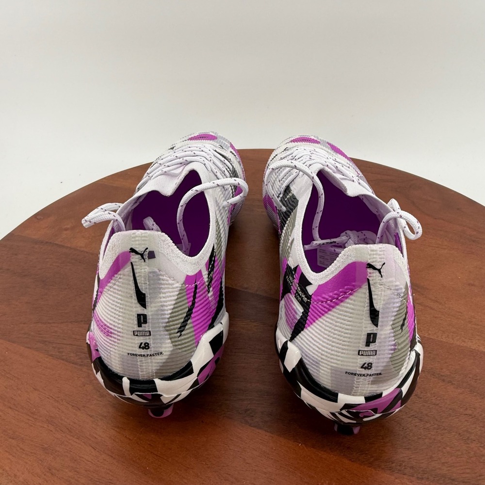 Puma Ultra Ultimate FG/AG Soccer Cleats White Purple Black 108410-01 Men 8 - Picture 3 of 11